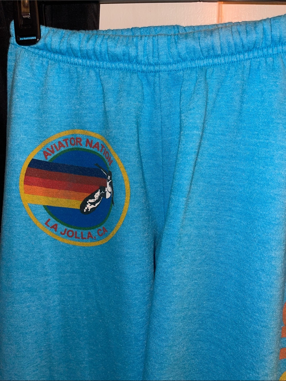 Aviator Nation Women's Blue Sweatpants Size Xs Neon Blue — image 4 of 8
